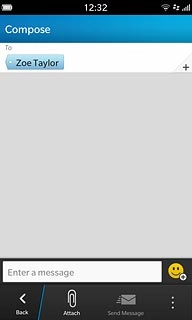 Press Enter a message.Write the text for your text message.