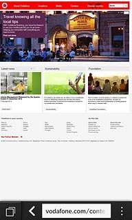 Press the menu icon.
