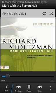 To fast forward or rewind the current audio file:Drag the time indicator right or left.