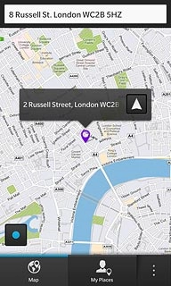 Press the directions icon to plan a route to the destination.Follow the instructions on the display to go to the selected destination.