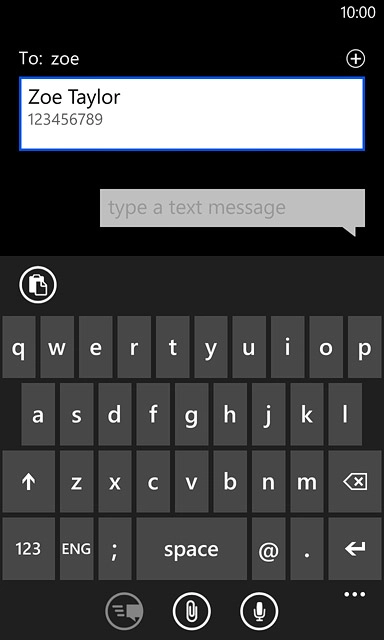 Key in the first letters of the required contact.Matching contacts are displayed.Press the required contact.