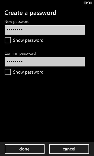 Press done to confirm.