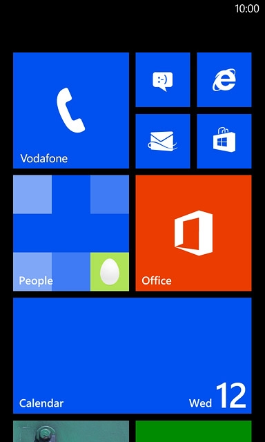 Press the message icon.