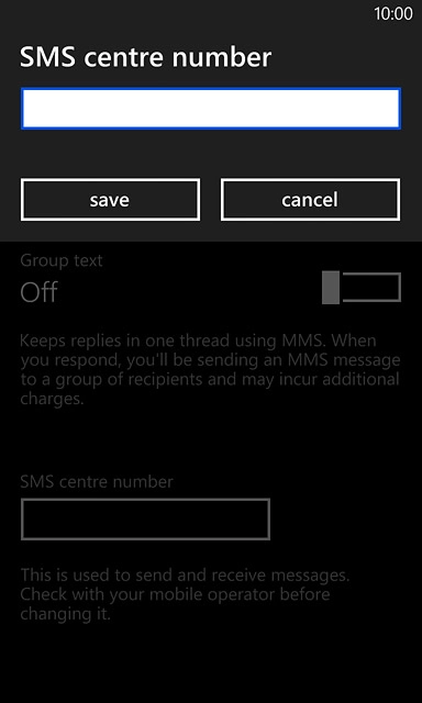 Key in +61415011501 and press save.