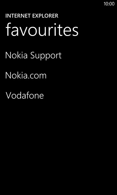 Press the required bookmark.