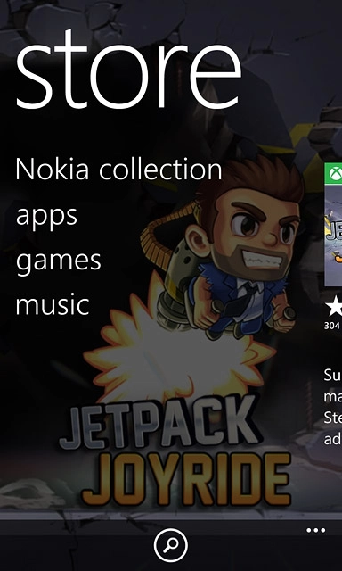 To search by name:Press the search icon.
