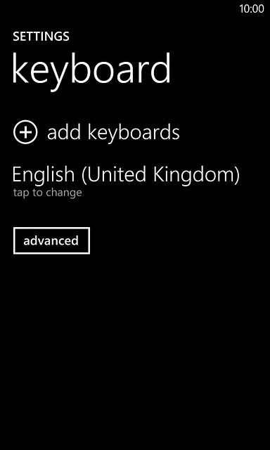 Press add keyboards.
