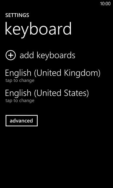 Press the required language.