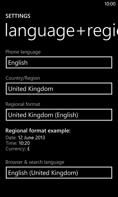 Press the field below 