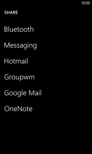 Press Bluetooth.Your phone now searches for devices and after a moment, a list of Bluetooth devices within range is displayed.