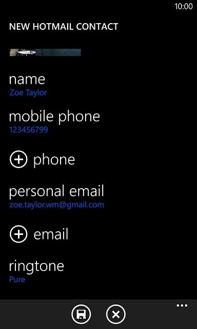 Press the save icon.