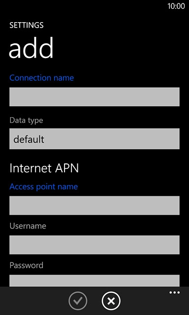 Press the field below 