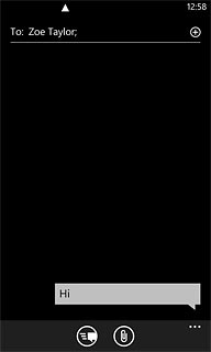 Press the send icon.