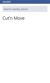 To check in at an existing location:Press the required location.