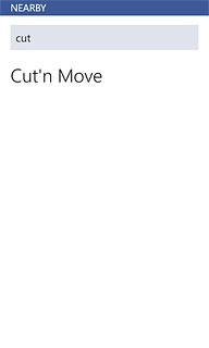 Press the required location.