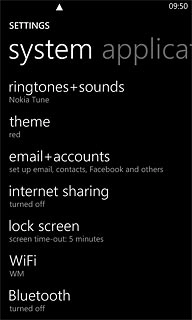 Press ringtones+sounds.