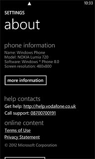 Press more information.