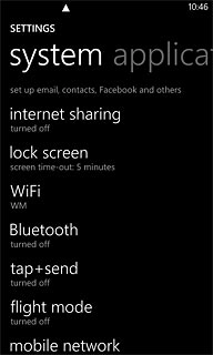 Press mobile network.