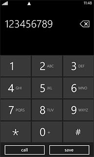 Key in the required number and press call.