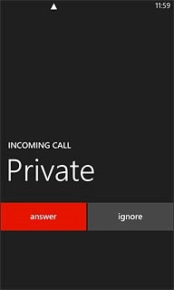 If the screen lock is turned on:Slide your finger up the display.Press ignore.