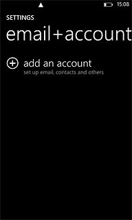 Press add an account.