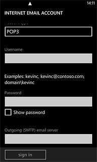 Press the field below 