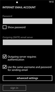 Press advanced settings.