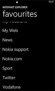 Press the required bookmark.