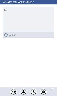 Write the required text and press the send icon.