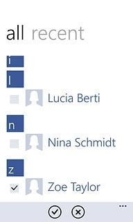 Press the confirm icon.