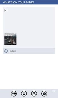 Write the required text and press the send icon.