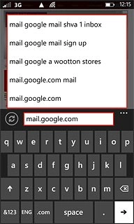 Key in mail.google.com and press arrow right.