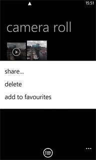 Press share....Select one of the following options:Via picture message, go to 3a.Via email message, go to 3b.