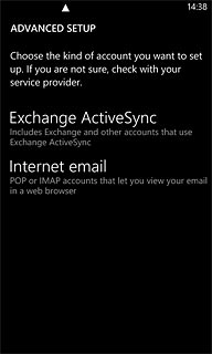 Press Exchange ActiveSync.