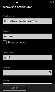 Press the field below 