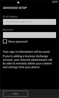 Press the field below 
