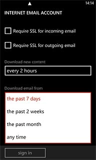 Press the required period or any time.