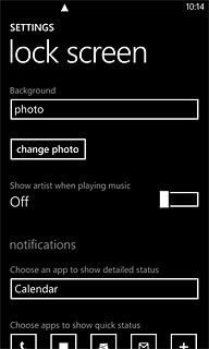 Press change photo.Go to the required folder.