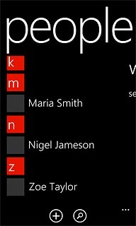 Press the required contact.