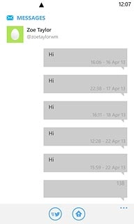 Press the text input field.