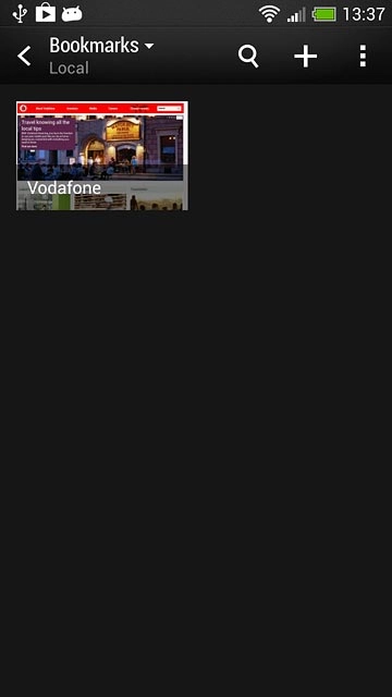 Press the required bookmark.