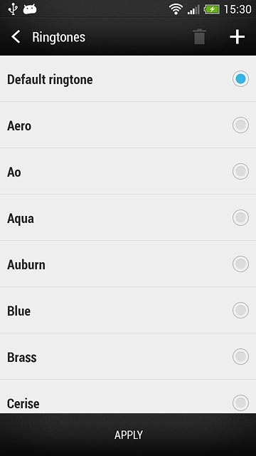 Press the different ring tones to listen to them.