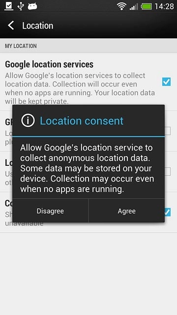 If you turn on the function:Press Agree.