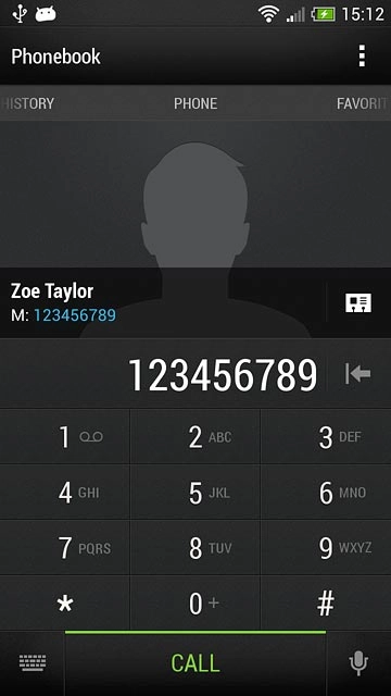 Key in the required number and press CALL.