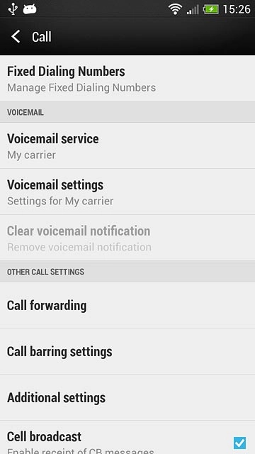 Press Additional settings.