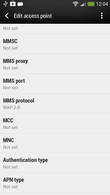 Press the menu icon.