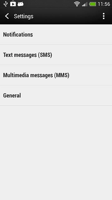 Press Text messages (SMS).