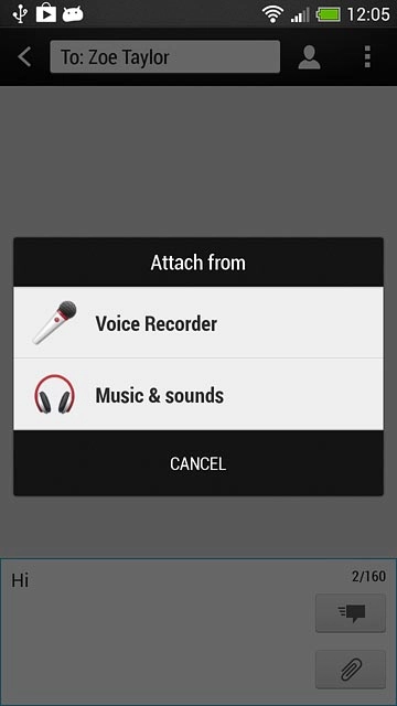 Press Music & sounds.