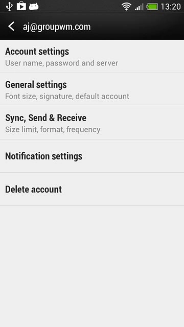 Press Sync, Send & Receive.