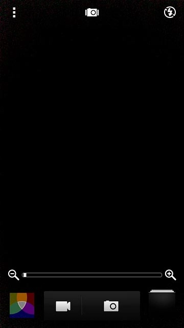 Press and drag the indicator right or left to zoom in or out.